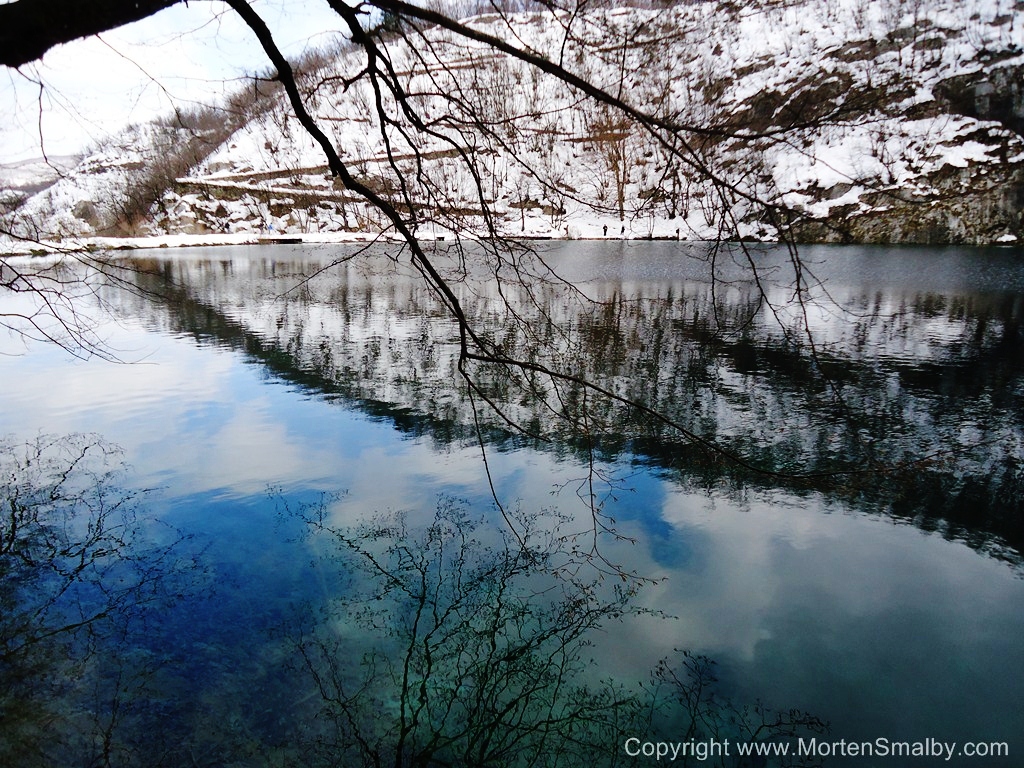 Nationalpark Plitvice søerne vinter