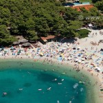 Luftbillede strand Makarska